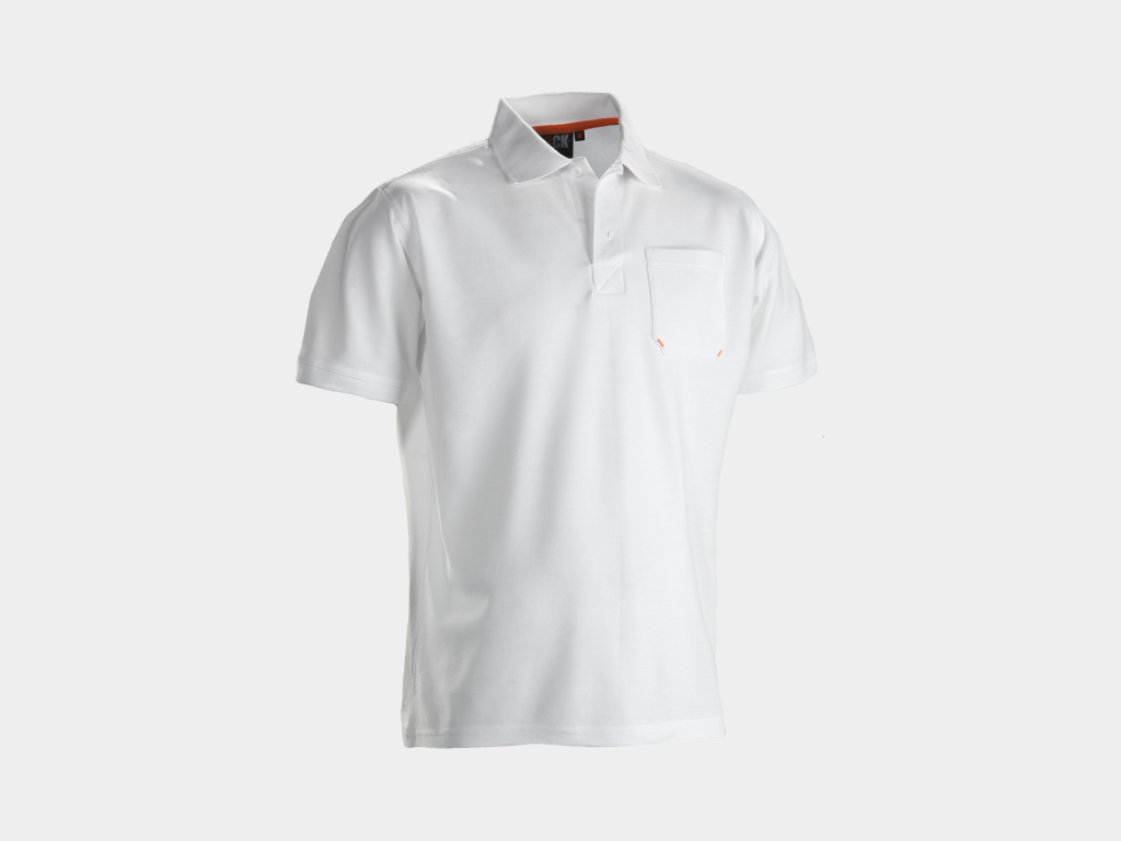 Short Sleeve Banded Bottom Polo Shirt [OH011-9611-WHITE]